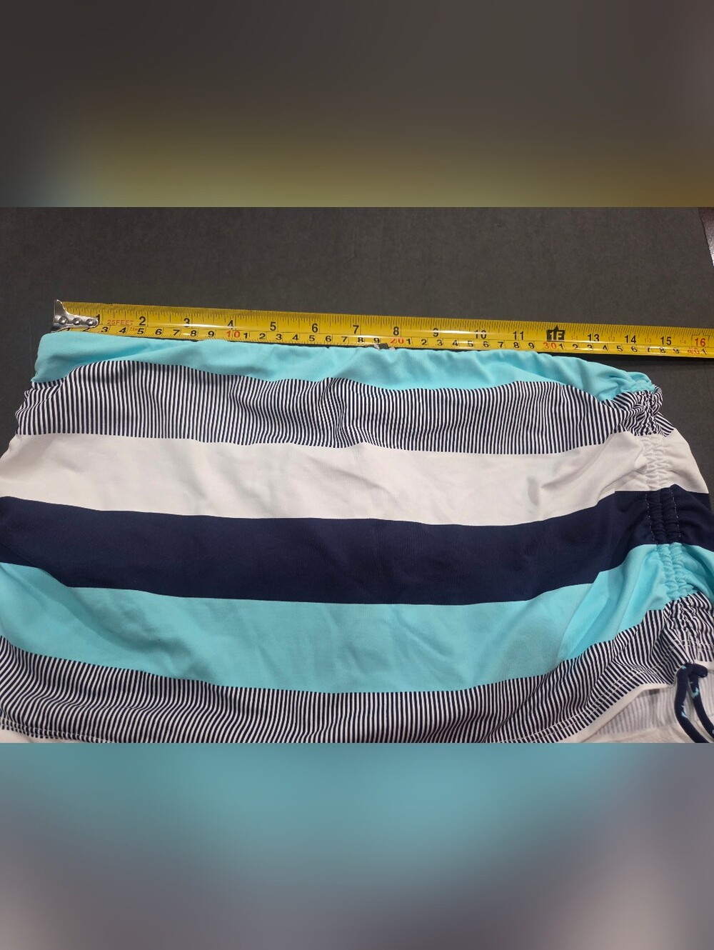 NWT Tommy Bahama Navy and Aqua Swim Bottom Skirted Sz.S/P - Picture 8 of 9